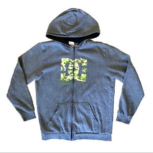 DC Shoes Boy’s Large Gray Camo Sweatshirt Hoodie